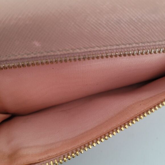 PRADA Saffiano Wallet Clutch Large Light Pink Bow Envelope Large Logo Fair Box - Picture 12 of 12